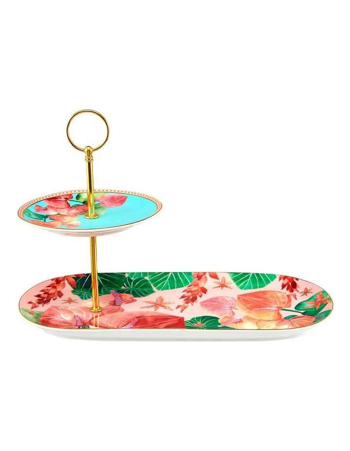 Teas & C's Tropicana 2 Tiered Entertaining Set Gift Boxed