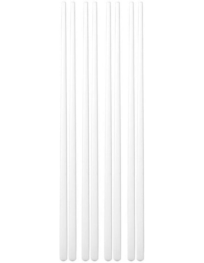 White Basics Chopsticks Set of 4 Gift Boxed in White