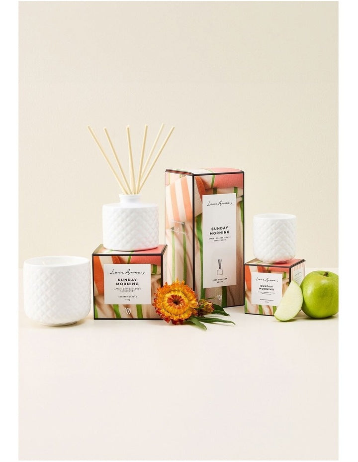Scentimental Fragrance Candle 100g Sunday Mornings Gift Boxed in Multi