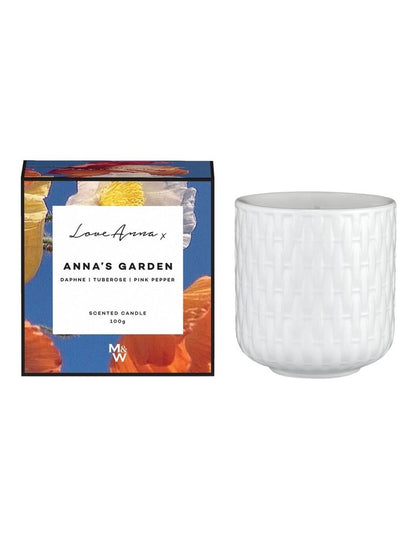 Scentimental Fragrance Candle 100g Anna's Garden Gift Boxed in Multi