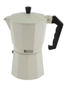 Blend Traditional Stovetop Espresso Maker 9cup Gift Boxed in Sand