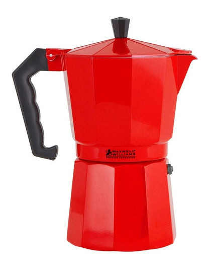 Blend Traditional Stovetop Espresso Maker 9cup Gift Boxed in Red