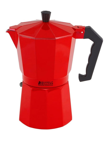 Blend Traditional Stovetop Espresso Maker 9cup Gift Boxed in Red