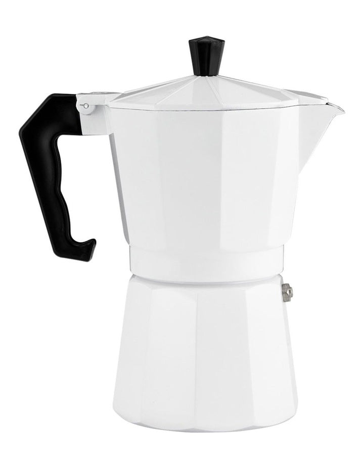 Blend Traditional Stovetop Espresso Maker 9cup Gift Boxed in White