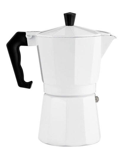 Blend Traditional Stovetop Espresso Maker 9cup Gift Boxed in White
