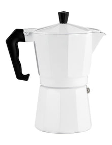 Blend Traditional Stovetop Espresso Maker 9cup Gift Boxed in White