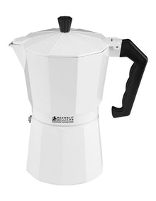 Blend Traditional Stovetop Espresso Maker 6cup Gift Boxed in White