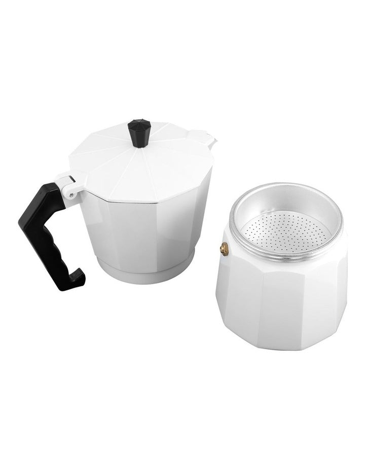 Blend Traditional Stovetop Espresso Maker 6cup Gift Boxed in White