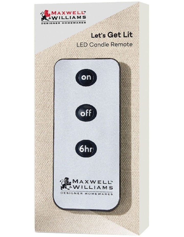 Let's Get Lit LED Candle Remote Gift Boxed in Black
