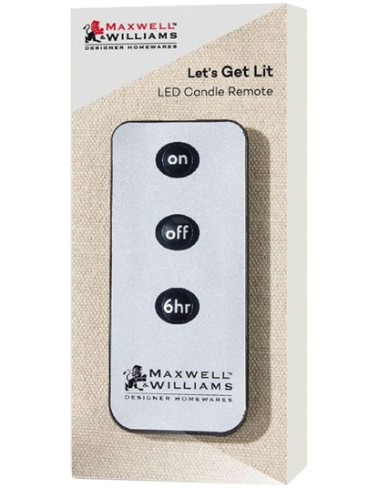 Let's Get Lit LED Candle Remote Gift Boxed in Black