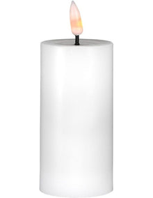 Let's Get Lit LED Flameless Wax Pillar Candle 5.5x10cm Natural Gift Boxed