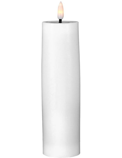 Let's Get Lit LED Flameless Wax Pillar Candle 5.5x17.5cm Gift Boxed in Natural