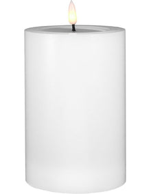 Let's Get Lit LED Flameless Wax Pillar Candle 10x15cm Natural Gift Boxed