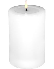Let's Get Lit LED Flameless Wax Pillar Candle 10x15cm Natural Gift Boxed