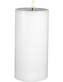Let's Get Lit LED Flameless Wax Pillar Candle 10x20cm Natural Gift Boxed
