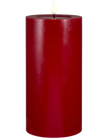 Let's Get Lit LED Flameless Wax Pillar Candle 10x20cm Cherry Gift Boxed