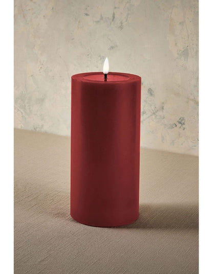 Let's Get Lit LED Flameless Wax Pillar Candle 10x20cm Cherry Gift Boxed