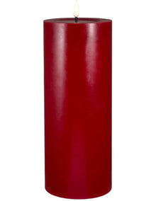 Let's Get Lit LED Flameless Wax Pillar Candle 10x25cm Cherry Gift Boxed