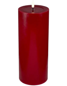 Let's Get Lit LED Flameless Wax Pillar Candle 10x25cm Cherry Gift Boxed