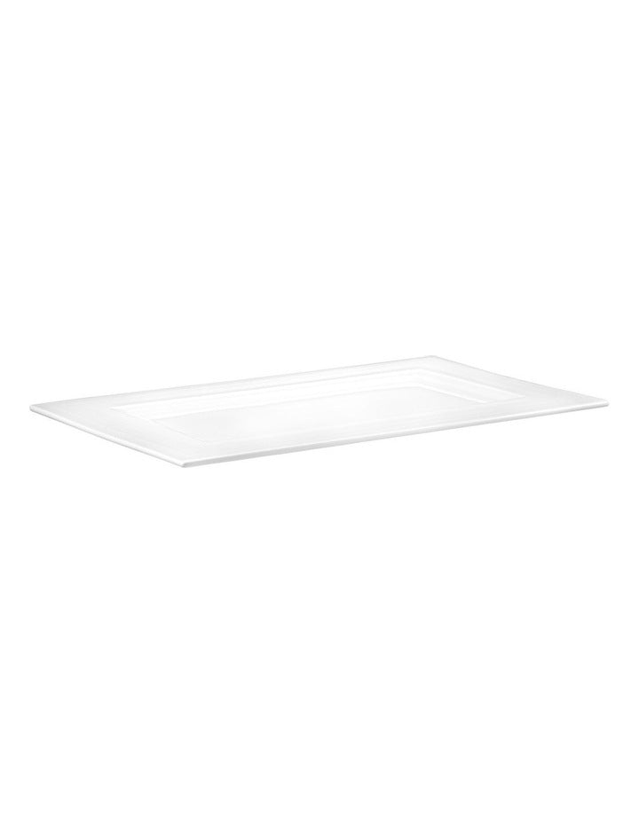 Cashmere Rectangular Platter 32x19cm Gift Boxed in White