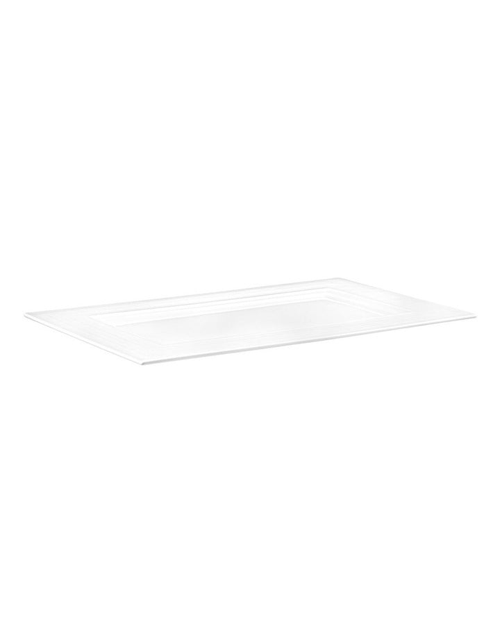 Cashmere Rectangular Platter 37x23cm Gift Boxed in White