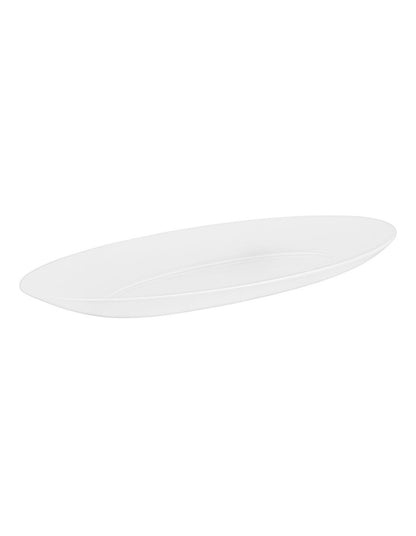 Cashmere Oval Platter 46.5x24cm Gift Boxed in White