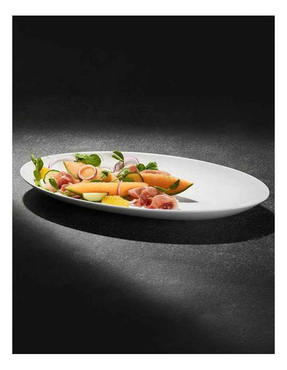 Cashmere Oval Platter 46.5x24cm Gift Boxed in White