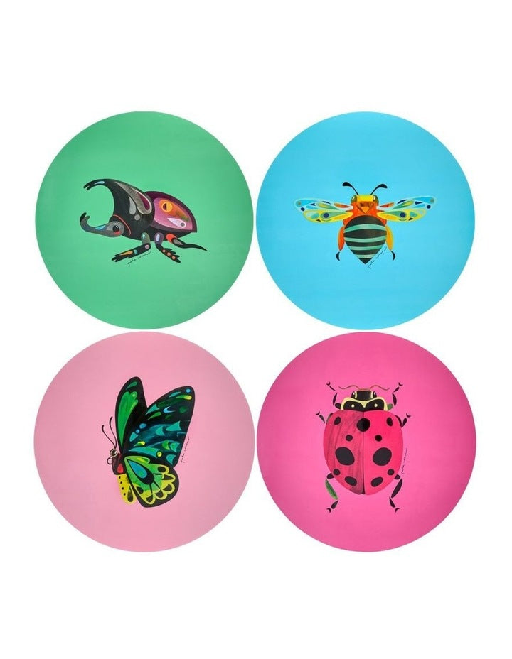 Pete Cromer Garden Party Round Placemat Set of 4 in Multi
