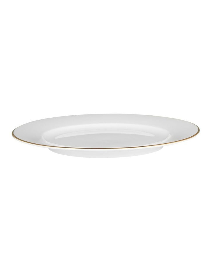 White Gold Rim Side Plate 19cm in Gold