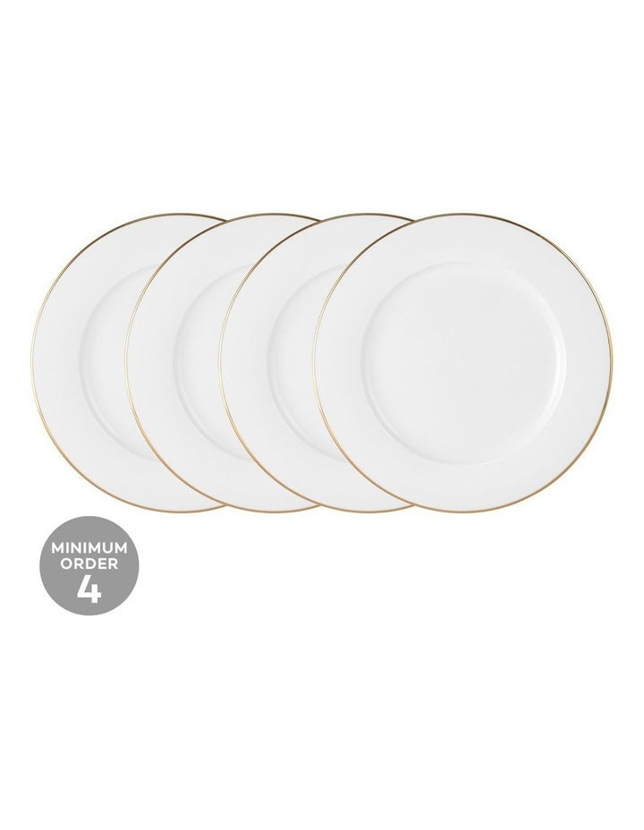 White Gold Rim Side Plate 19cm in Gold