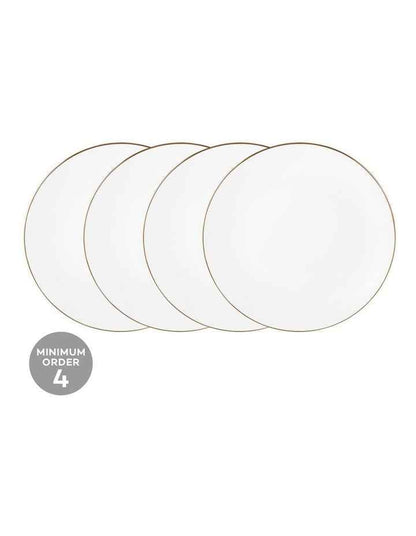 White Gold Coupe Dinner Plate 27.5cm in Gold
