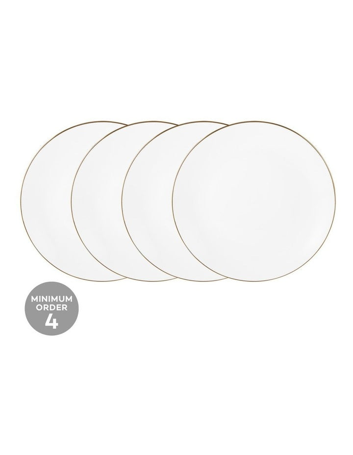 White Gold Coupe Dinner Plate 27.5cm in Gold