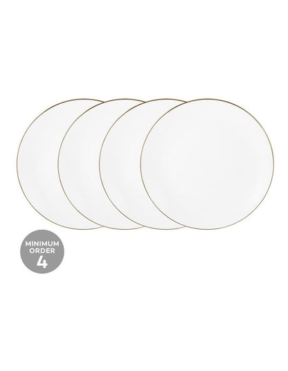 White Gold Coupe Dinner Plate 27.5cm in Gold