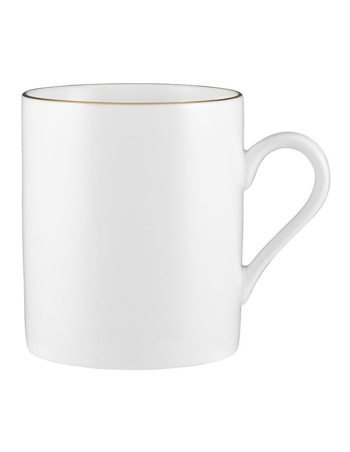 White Gold Mug Cylindrical 300ml in Gold