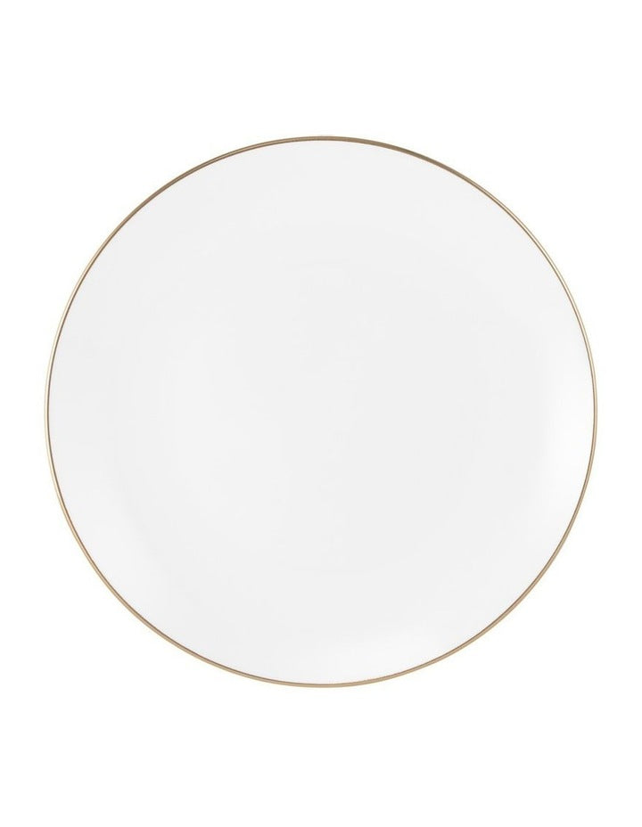 White Gold Coupe Side Plate 19cm in Gold