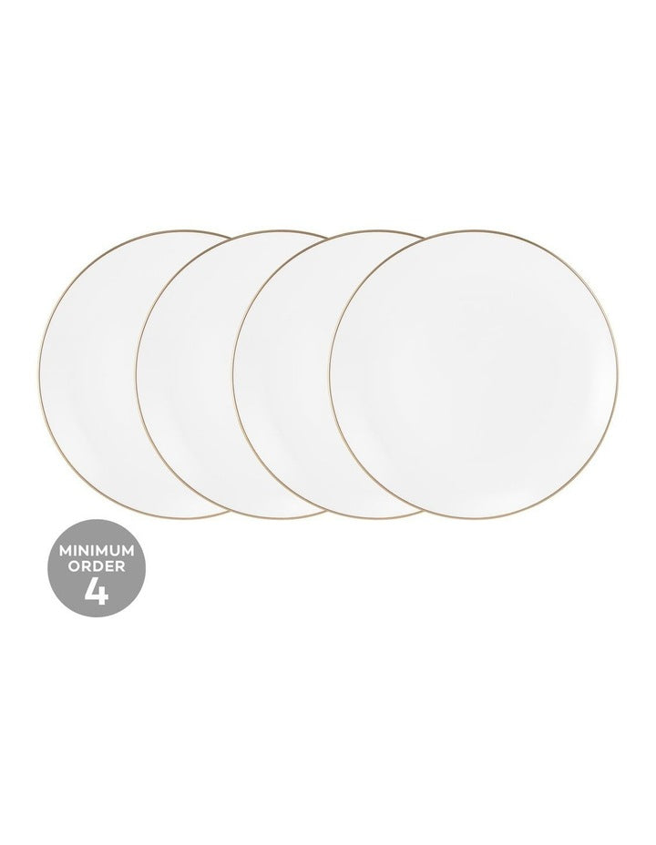 White Gold Coupe Side Plate 19cm in Gold