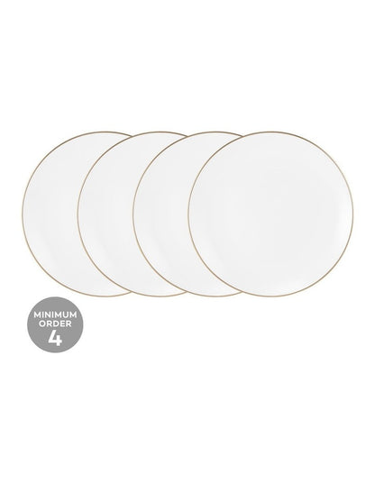 White Gold Coupe Side Plate 19cm in Gold