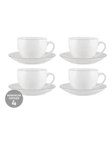 White Gold Cup & Saucer 260ml in Gold