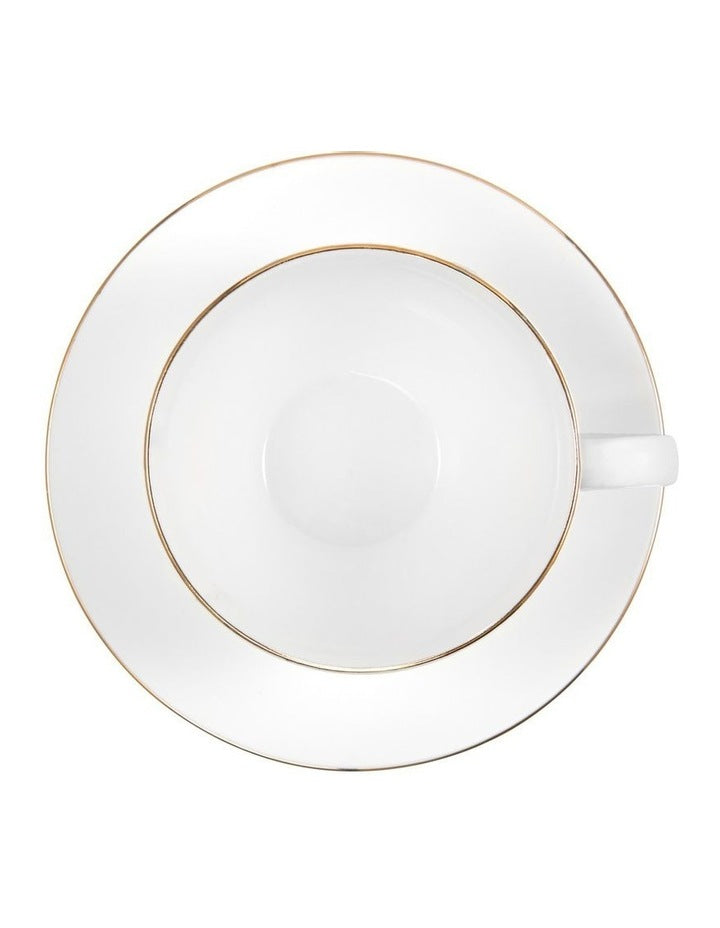 White Gold Cup & Saucer 260ml in Gold