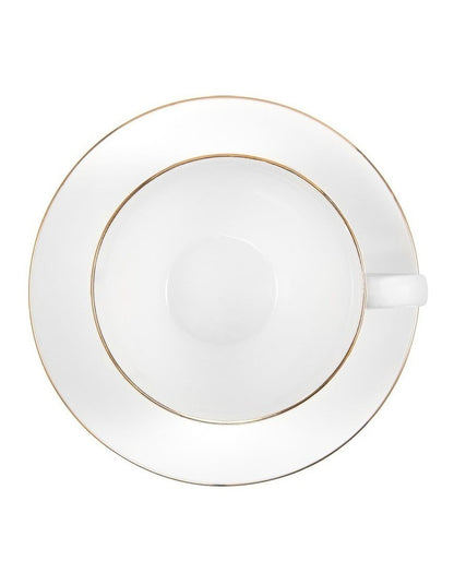 White Gold Cup & Saucer 260ml in Gold