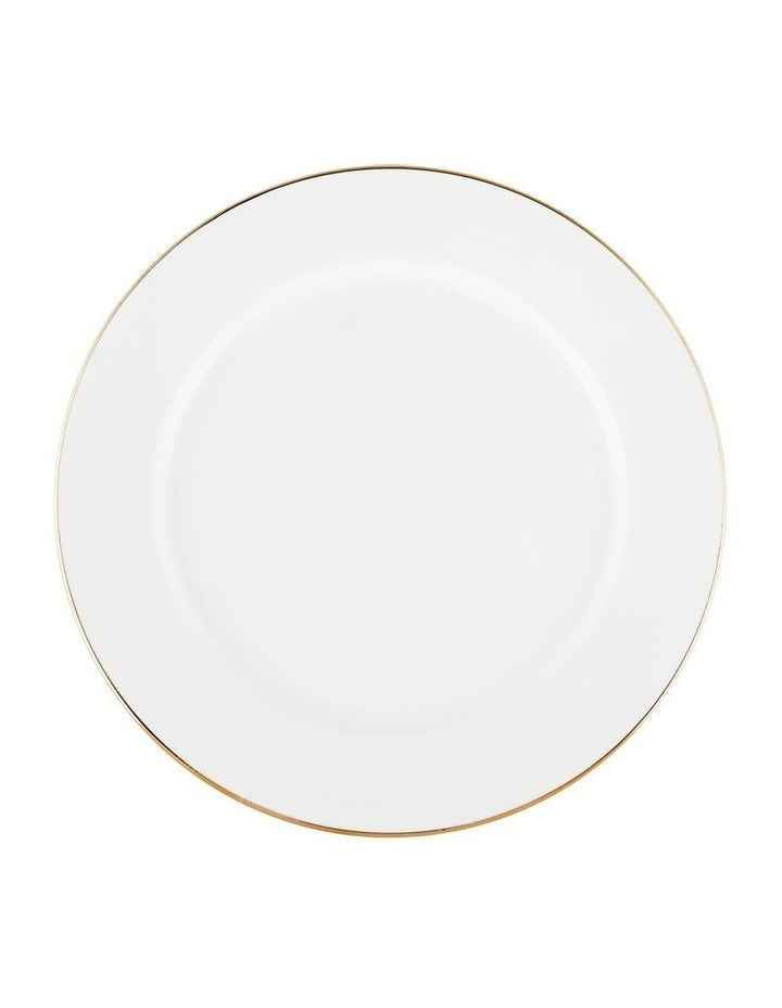 White Gold Rim Entree Plate 23cm in Gold