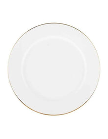 White Gold Rim Entree Plate 23cm in Gold