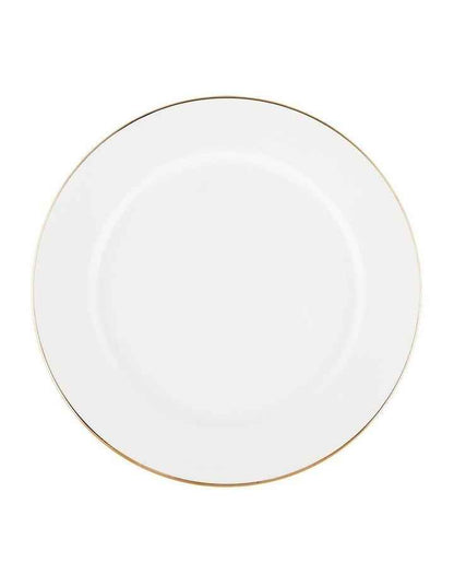 White Gold Rim Entree Plate 23cm in Gold
