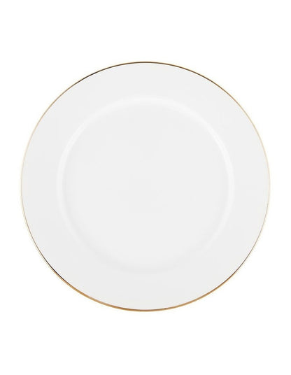 White Gold Rim Entree Plate 23cm in Gold