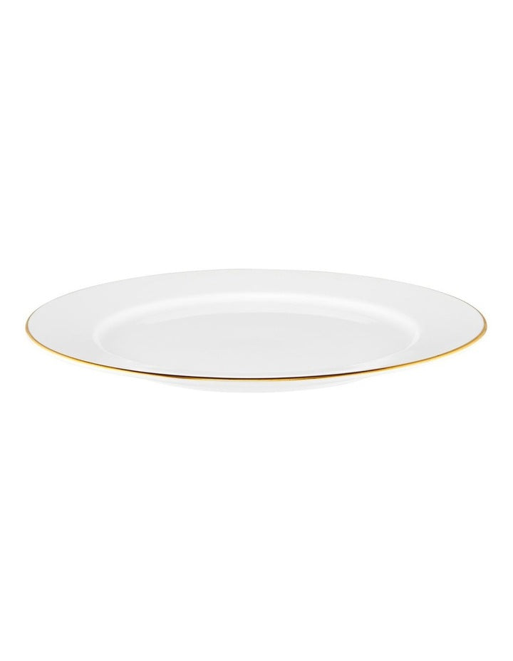 White Gold Rim Entree Plate 23cm in Gold