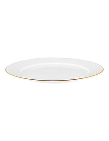 White Gold Rim Entree Plate 23cm in Gold