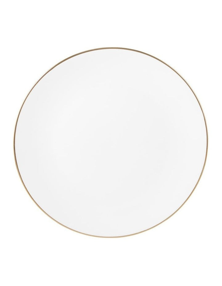 White Gold Coupe Entree Plate 23cm in Gold