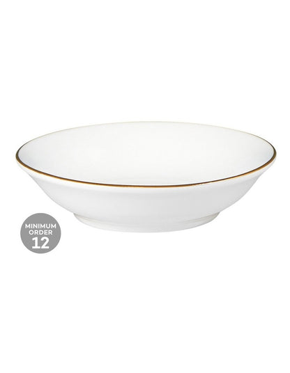 White Gold Round Sauce Dish 9.5cm in Gold