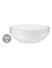 White Gold Coupe Bowl Shallow 18.5cm in Gold