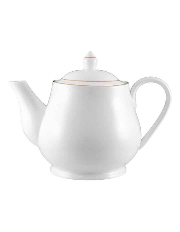 White Gold Teapot 1L Gift Boxed in Gold